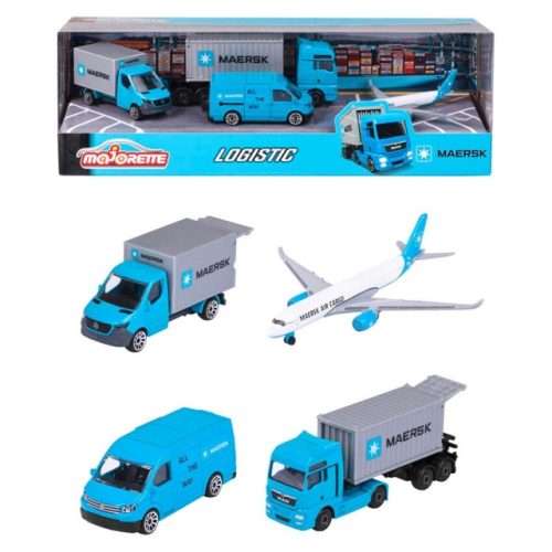 Majorette Maersk Logistics Vehicles 4-Car Giftpack