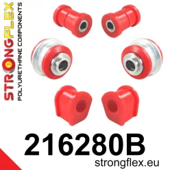 216280B: Front suspension bush kit 24mm Black