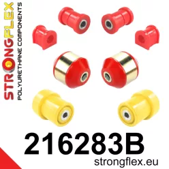   216283B: Suspension bush kit front and rear 25mm 211685 - 14mm Black