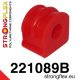 221089B: Front anti roll bar bush 19mm Red