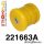 221663A: Rear tie bar to chassis front bush SPORT