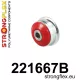 221667B: Front arm rear bush Red