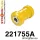 221755A: Rear lower arm front bush SPORT Black