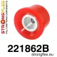 221862B: Rear diff mount - front bush Red