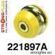 221897A: Front lower arm - rear bush 65mm SPORT Yellow