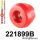221899B: Front shock top mount bush Black