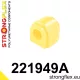 221949A: Rear stabilizer bush SPORT 21,5mm Yellow