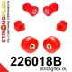 226018B: Front suspension bush kit 19mm Old type 4 x 221084 Red