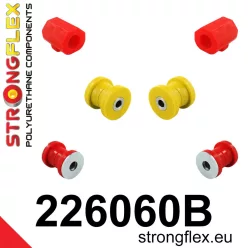 226060B: Front suspension bush kit 18mm Red
