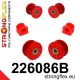 226086B: Front suspension bush kit 15mm New type 30mm - 221072 Red