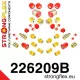 226209B: Front and rear suspension kit 31mm Custom 221761 Red