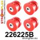 226225B: Rear subframe bush kit Red