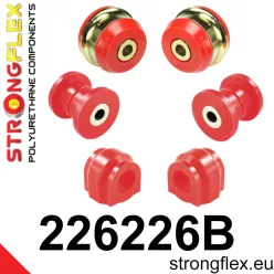 226226B: Front suspension bush kit 21,5mm Black