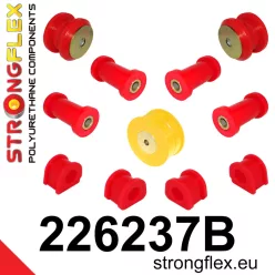 226237B: Rear suspension bush kit 18,5mm 221707 - 52mm Red