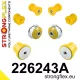 226243A: Front suspension and ream beam bush kit SPORT 18mm Black