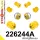 226244A: Front suspension and ream beam bush kit SPORT 18mm 221245 - 72mm Yellow