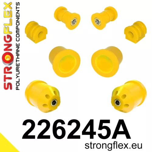 226245A: Front suspension and ream beam bush kit SPORT 22mm 221403 221246 - 69mm Yellow