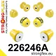226246A: Front suspension and ream beam bush kit SPORT 25mm Yellow