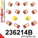236214B: Rear suspension bush kit 21mm Red