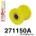 271150A: Rear tie bar bush SPORT Yellow
