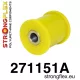 271151A: Rear tie bar to hub rear bush SPORT Yellow