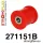 271151B: Rear tie bar to hub rear bush Red
