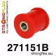 271151B: Rear tie bar to hub rear bush Red