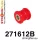 271612B: Rear toe adjuster inner bush Red
