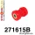 271615B: Rear upper arm rear bush Red