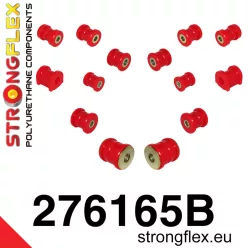 276165B: Rear suspension polyurethane bush kit 14mm Red