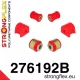 276192B: Front suspension bush kit Custom Red