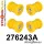276243A: Rear subframe bush kit SPORT Yellow