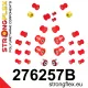 276257B: Full suspension polyurethane bush kit 23mm 17mm 0x271620, 0x271621 Black