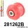 281262B: Front lower radius arm to chassis bush Red