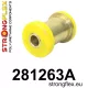 281263A: Front inner track control arm bush 34mm SPORT Yellow