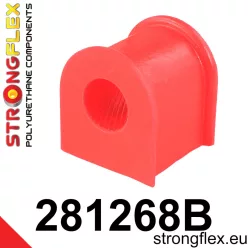 281268B: Rear anti roll bar bush 15mm Red