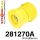 281270A: Rear beam mounting bush RWD SPORT