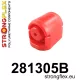 281305B: Front wishbone rear bush Red