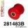 281483B: Trailing arm upper / lower bushing Black