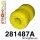 281487A: Radius arm to chassis bush SPORT Black