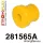 281565A: Front lower arm rear bush SPORT 54mm Yellow