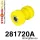 281720A: Front lower inner arm bush SPORT Yellow