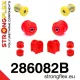 286082B: Front suspension bush kit 19mm 281207 281263 - 34mm Black