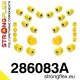 286083A: Rear suspension bush kit SPORT 18mm Yellow