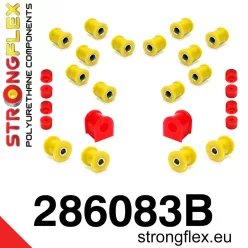 286083B: Rear suspension bush kit 15mm Black