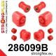 286099B: Set of front suspension polyurethane 26mm Black