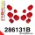 286131B: Front suspension bush kit 15mm Red