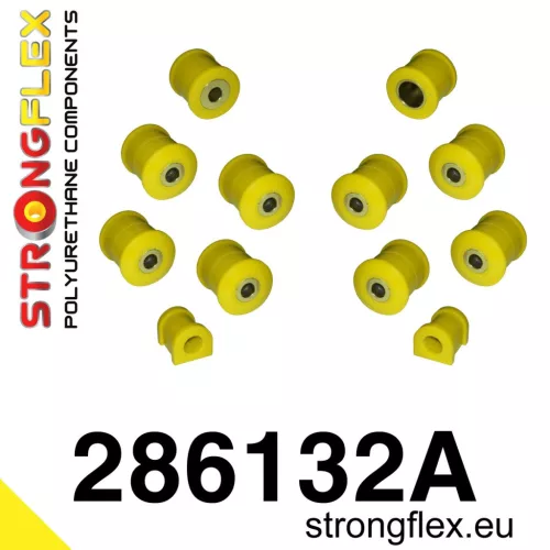 286132A: Rear suspension bush kit SPORT 15mm Black