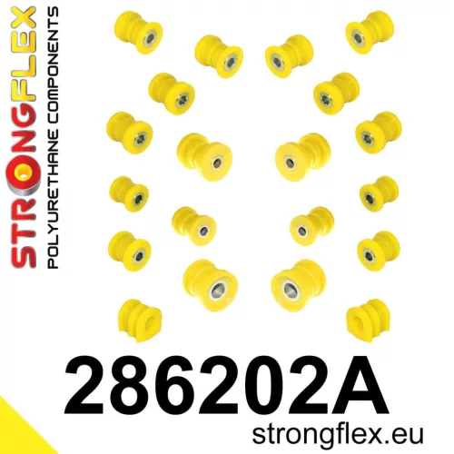 286202A: Rear suspension bush kit SPORT 21mm Black