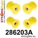 286203A: Rear beam bush kit SPORT Black